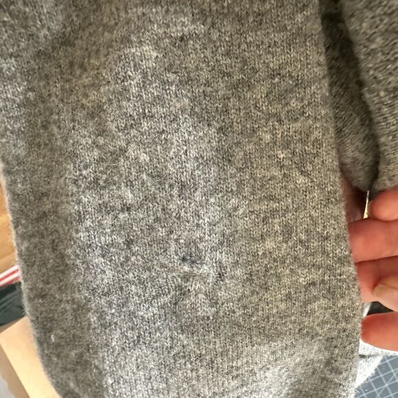 Balenciaga Cowl Neck Sweater Gray Size EU 38 Wool/Cashmere Blend - Picture 6 of 6